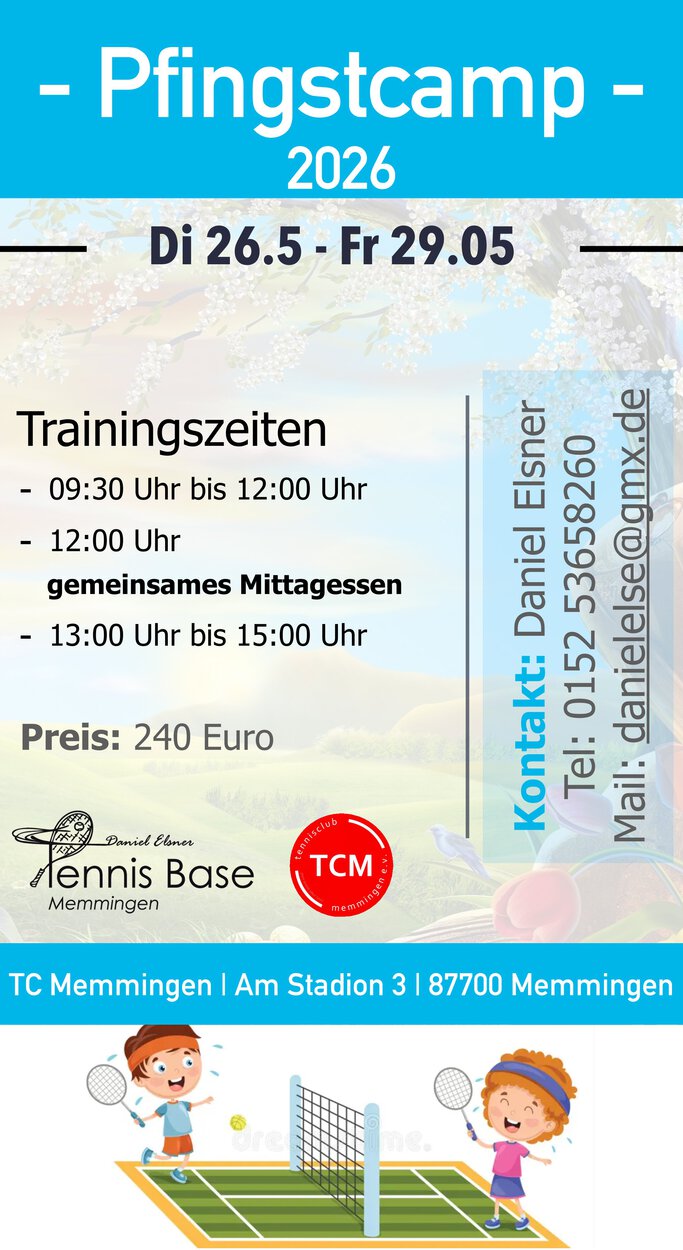 Pfingstcamp 2026 beim TC Memmingen