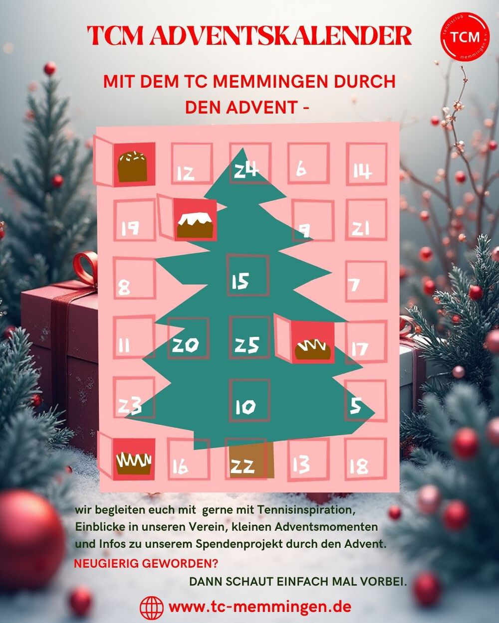 TCM Adventskalender 2025 – Jeden Tag eine Überraschung
